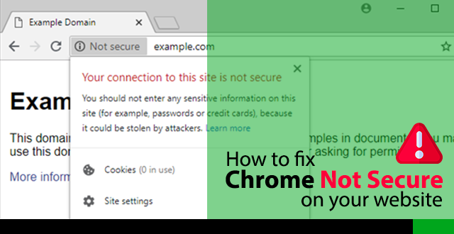 how to fix chrome not secure website