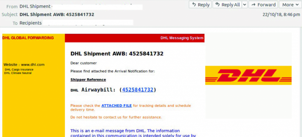 Protect Yourself from FedEx & DHL phishing email - Singapore Managed ...
