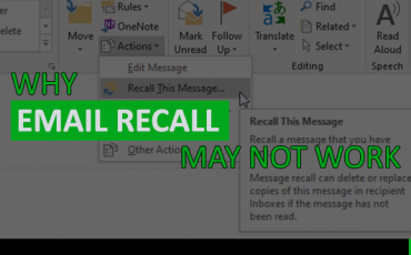 email recall not work